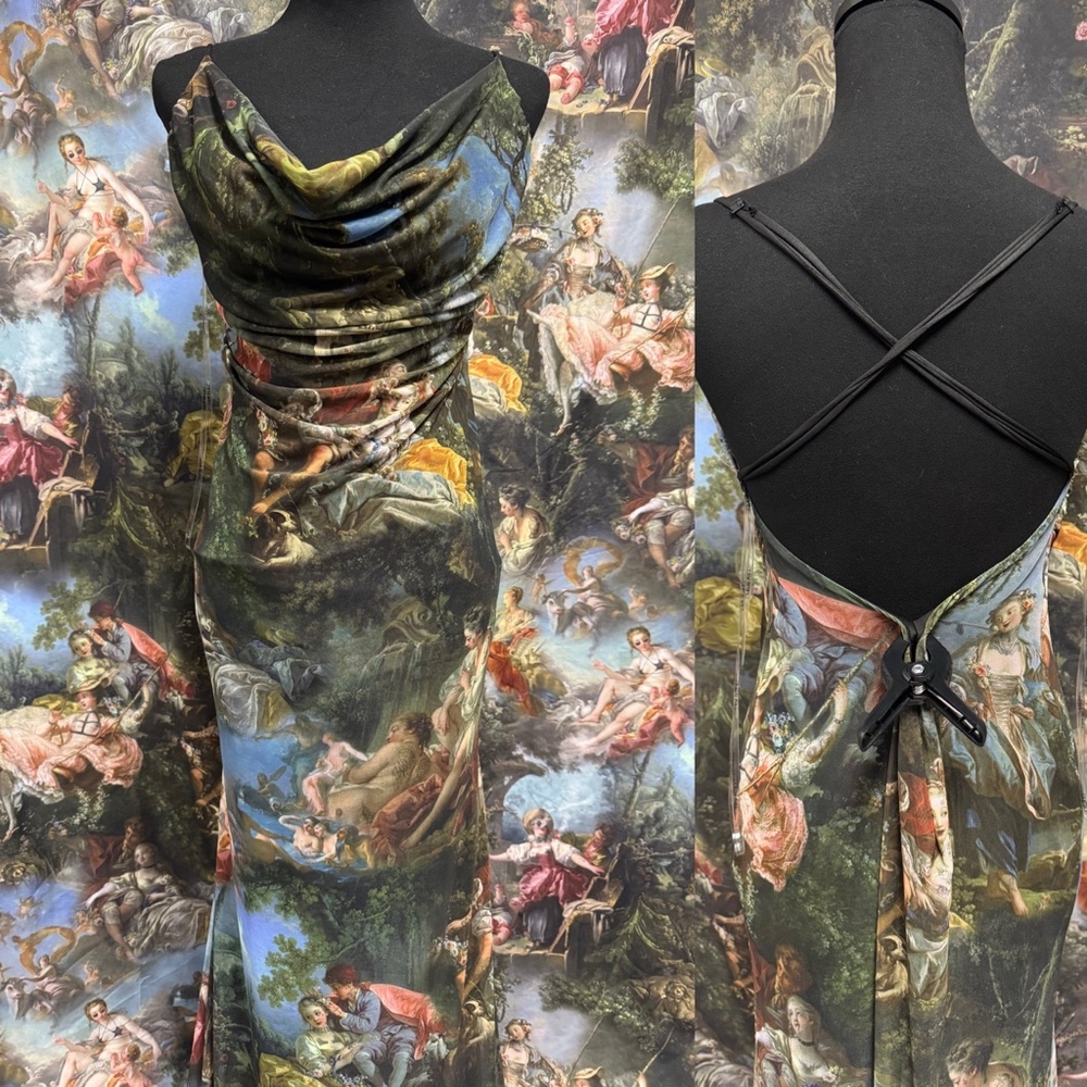 Dolls Kill Davinci Maxi Dress 1X NEW SAMPLE